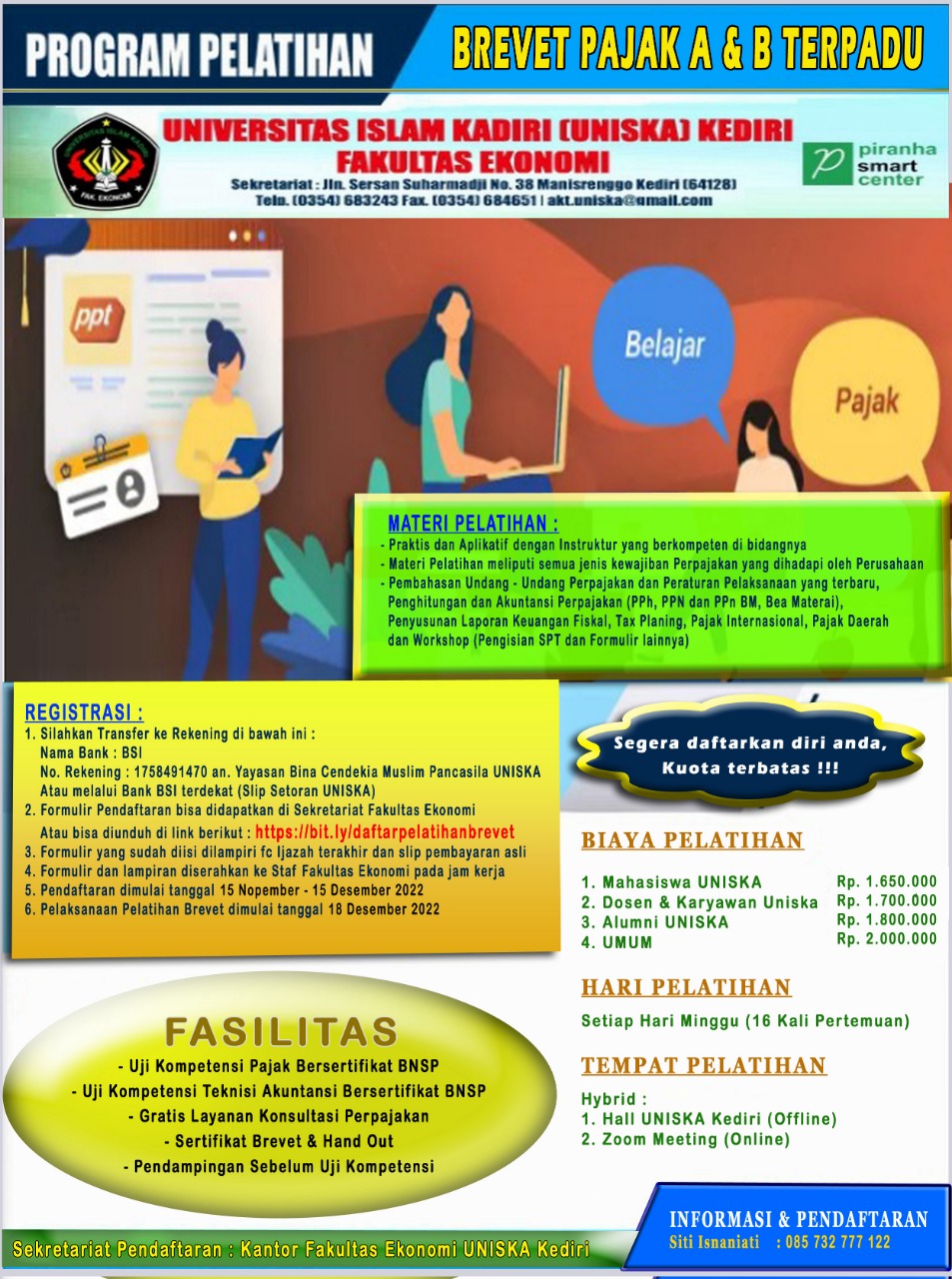 Info Pendaftaran Program Pelatihan Brevet Pajak A & B Terpadu
